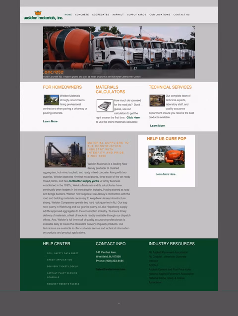 Weldon-Materials Homepage 1440px