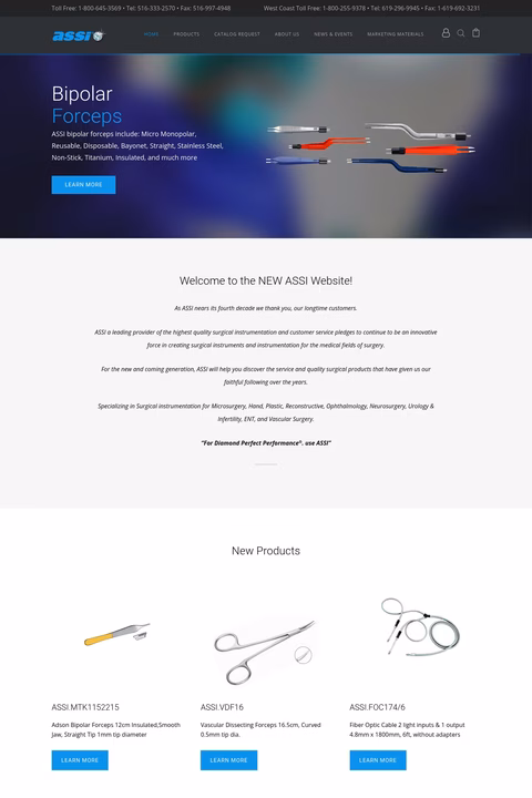 Accurate-Surgical-Scientific-Instruments Homepage 1440px