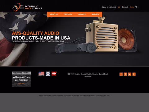 Accusonic-Voice-Systems Homepage 1440px