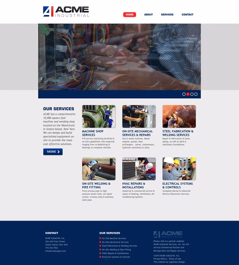 Acme-Industrial-2 Homepage 1440px