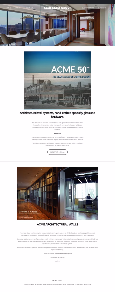 Acme-Sales-Group Homepage 1440px