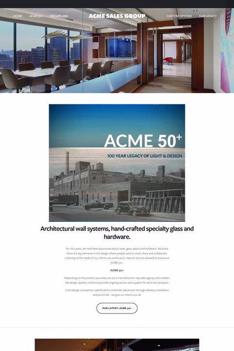 Acme-Sales-Group Homepage 1440px