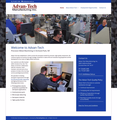 Advan-Tech-Manufacturing Homepage 1440px