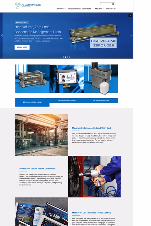 Air-System-Products Homepage 1440px