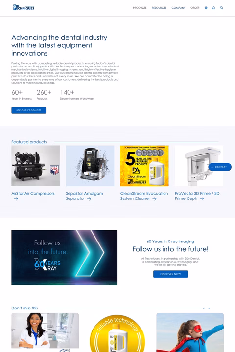 Air-Techniques Homepage 1440px