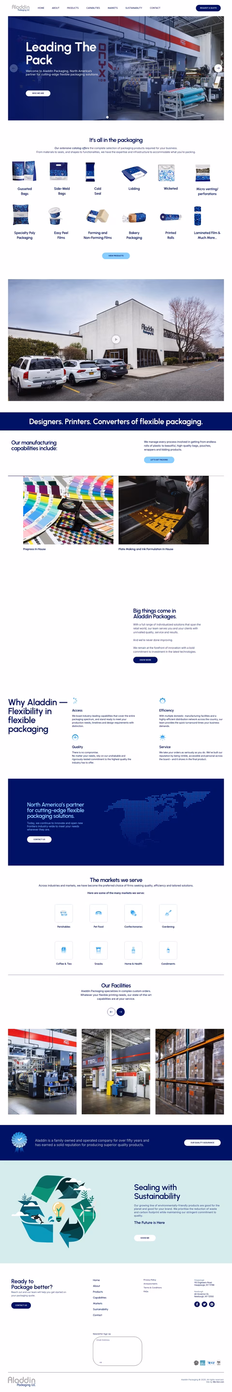 Aladdin-Packaging Homepage 1440px