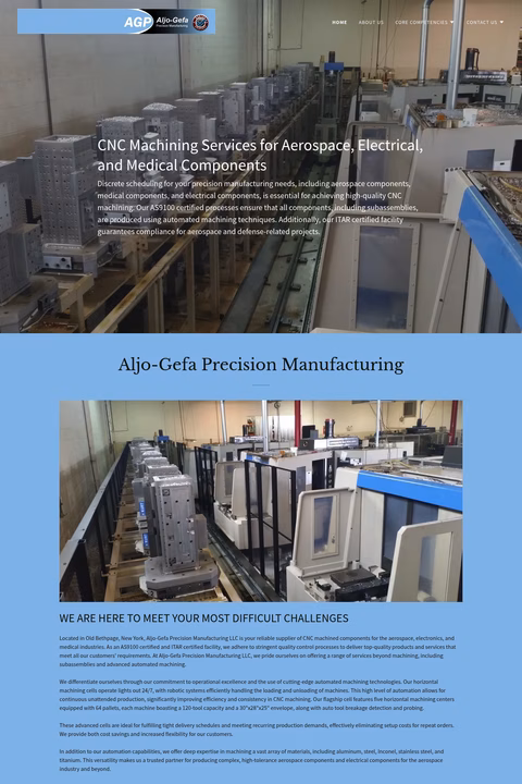 Aljo-Gefa-Precision-Manufacturing Homepage 1440px