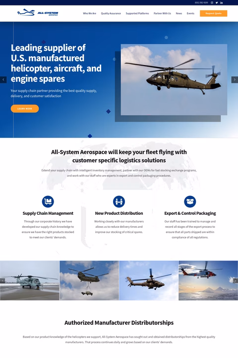 All-System-Aerospace-International Homepage 1440px