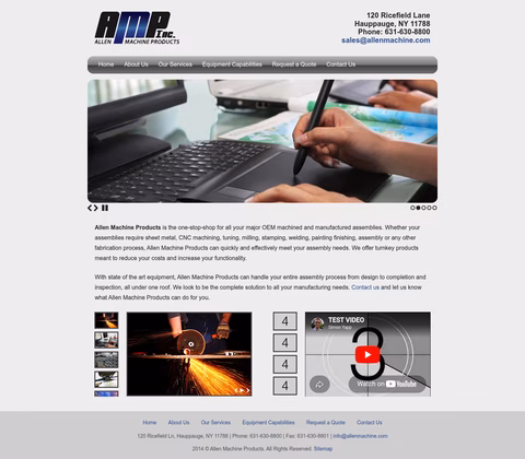 Allen-Machine-Products Homepage 1440px