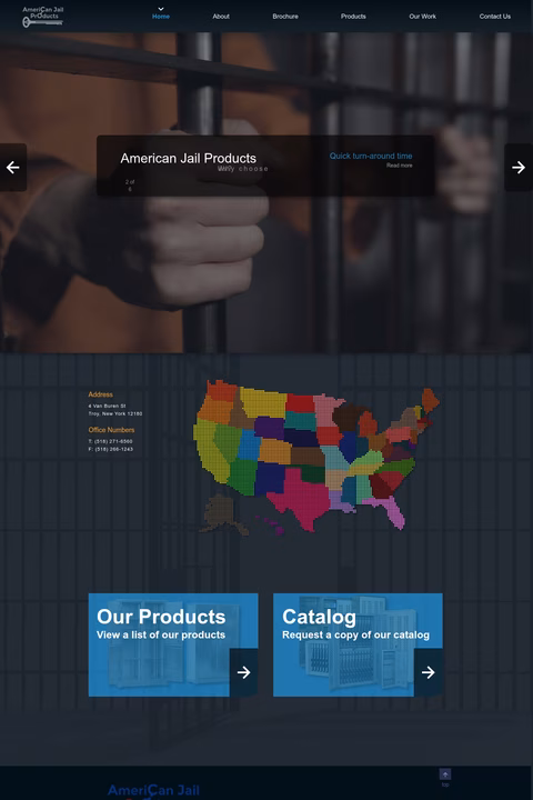 American-Jail-Products Homepage 1440px