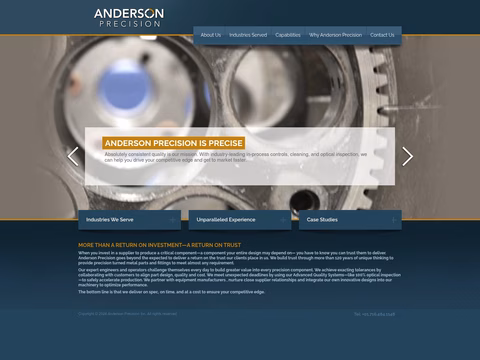 Anderson-Precision Homepage 1440px