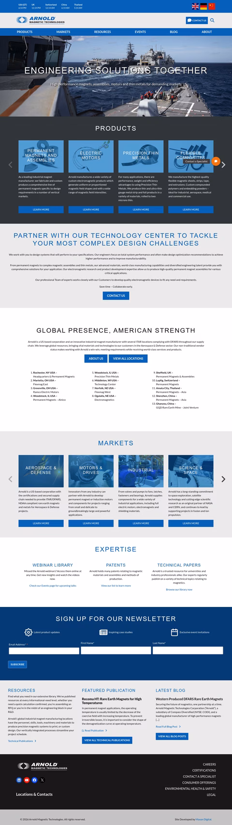 Arnold-Magnetic-Technologies Homepage 1440px