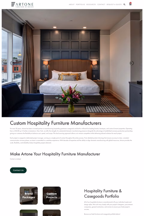 Artone-Furniture-By-Design Homepage 1440px