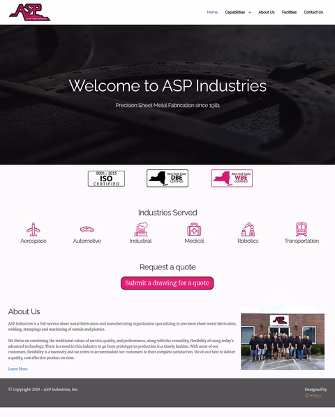 Asp-Industries Homepage 1440px