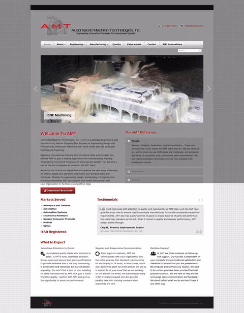 Automated-Machine-Technologies Homepage 1440px