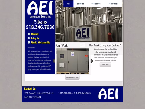 Automation-Experts-Inc Homepage 1440px