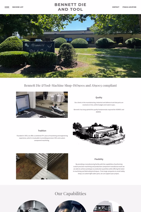 Bennett-Die-Tool Homepage 1440px