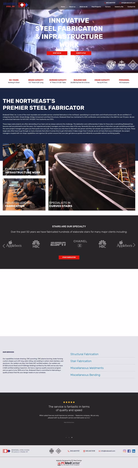 Brakewell-Steel-Fabricators Homepage 1440px