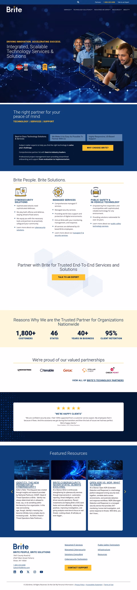 Brite Homepage 1440px