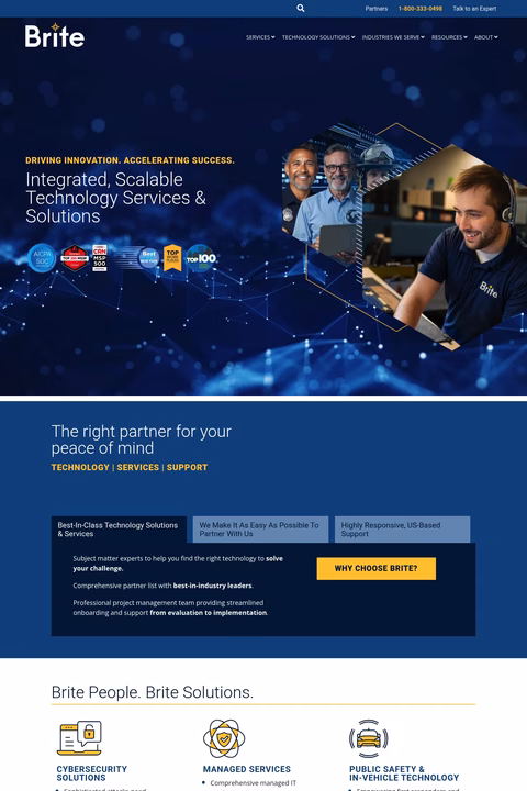 Brite Homepage 1440px