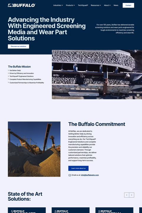 Buffalo-Wire-Works Homepage 1440px