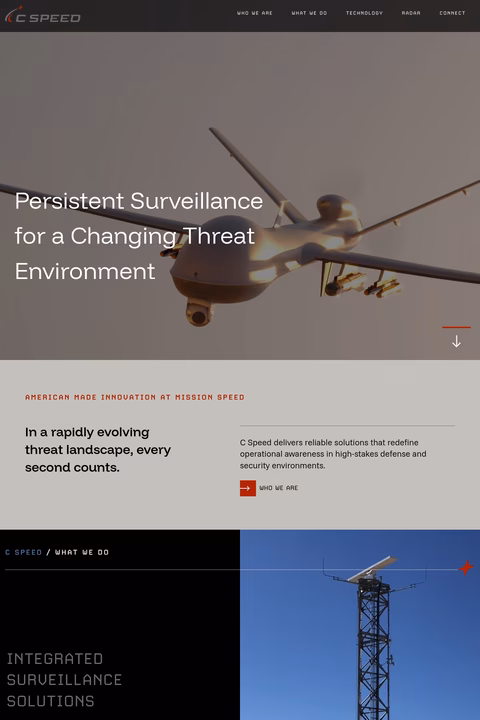 C-Speed Homepage 1440px