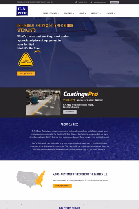 C-A-Reed-Associates Homepage 1440px