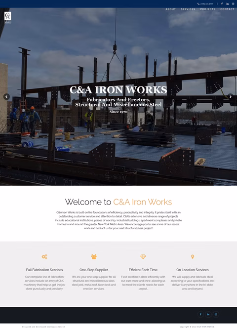 C-A-Iron-Works Homepage 1440px