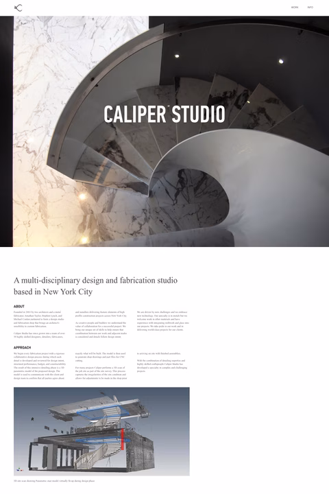 Caliper-Studio Homepage 1440px