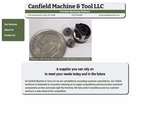 Canfield-Machine-Tool Homepage 1440px