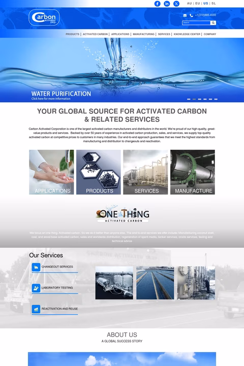 Carbon-Activated-Corporation Homepage 1440px