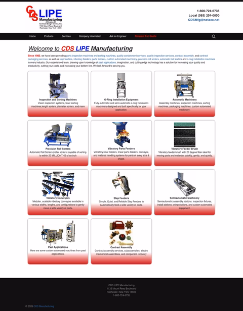 Cds-Lipe-Manufacturing Homepage 1440px
