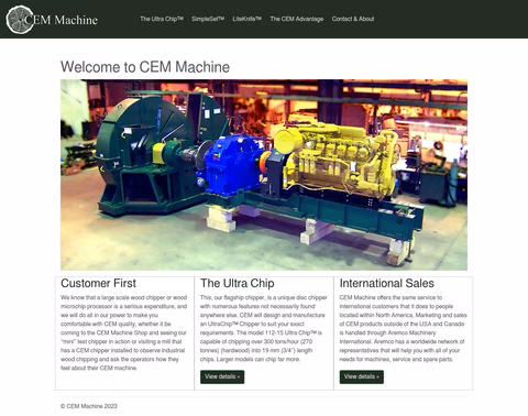 Cem-Machine Homepage 1440px