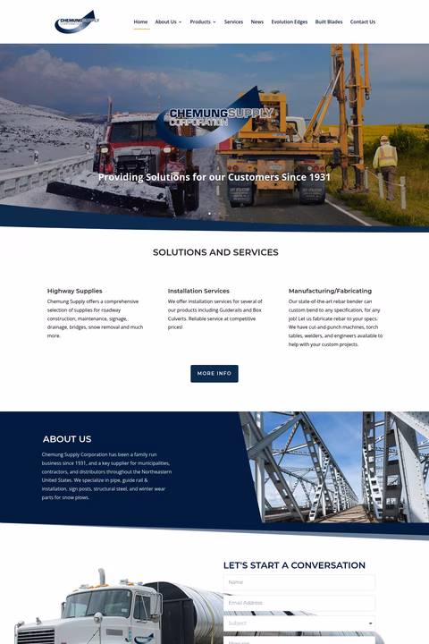 Chemung-Supply-Corporation Homepage 1440px