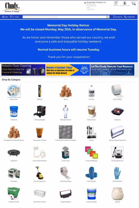 Chudy-Paper-Company Homepage 1440px