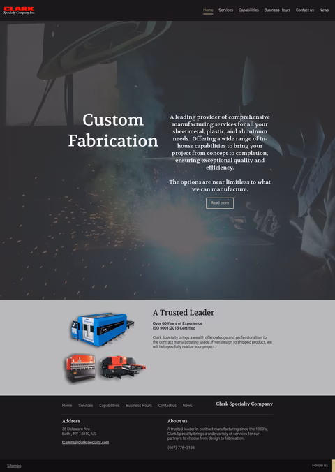 Clark-Specialty-Company Homepage 1440px