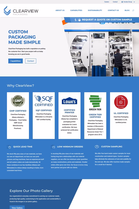 Clearview-Packaging Homepage 1440px