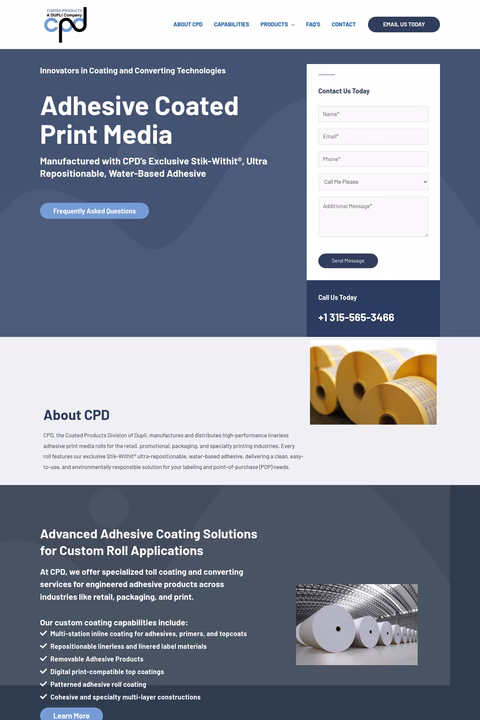 Coated-Products-Division Homepage 1440px