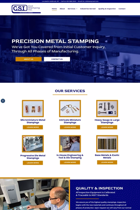 Coil-Stamping-Inc Homepage 1440px