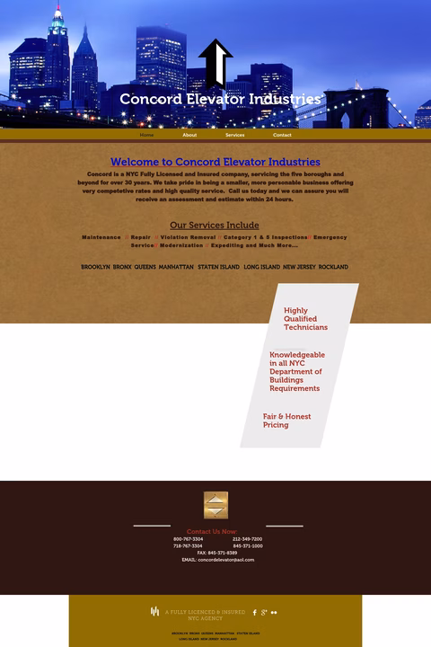 Concord-Elevator-Industries Homepage 1440px