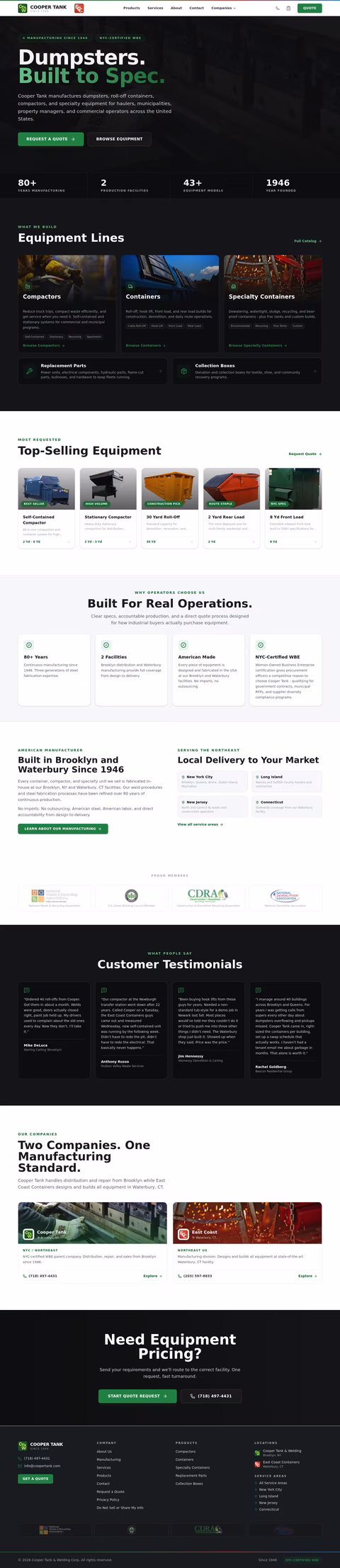 Cooper-Tank-Welding Homepage 1440px