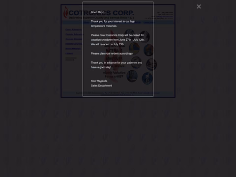 Cotronics Homepage 1440px