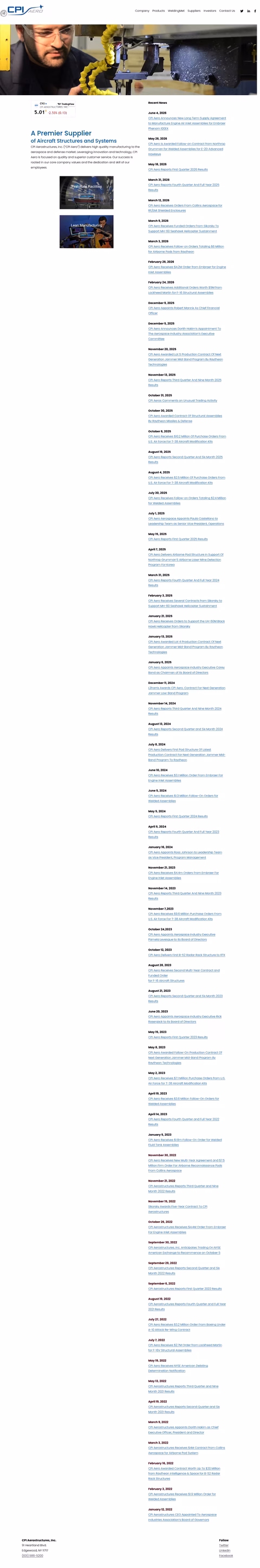 Cpi-Aerostructures Homepage 1440px