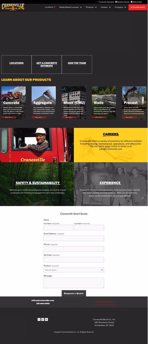 Cranesville-Block-Company Homepage 1440px