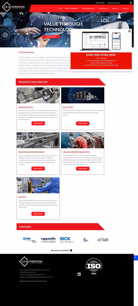 Cs-Automation Homepage 1440px
