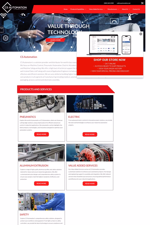 Cs-Automation Homepage 1440px