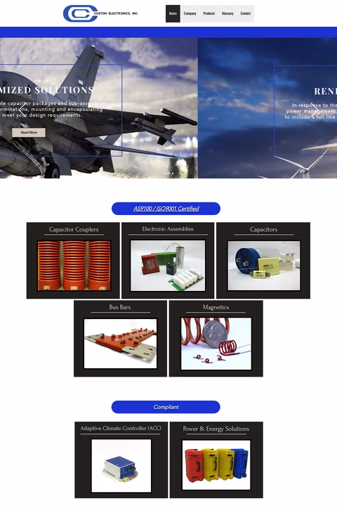 Custom-Electronics Homepage 1440px