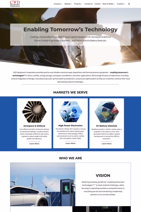 Cvd-Equipment-Corporation Homepage 1440px