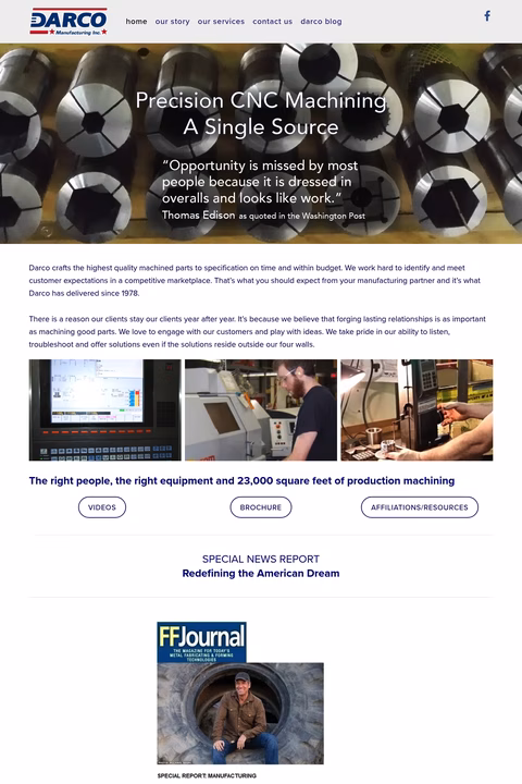 Darco-Manufacturing Homepage 1440px