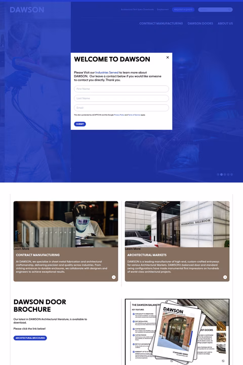 Dawson-Metal-Company Homepage 1440px